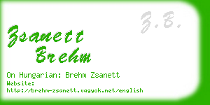 zsanett brehm business card